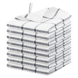 Nialnant Cotton Terry Dish Cloths,8 Pack Dish Rags for Washing Dishes,Super Soft and Absorbent Cleaning Rags - Grey Plaid