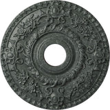 Ekena Millwork CM18ROAGC Rose Ceiling Medallion, Athenian Green Crackle