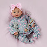 KSBD Lifelike Reborn Baby Girl - 18 inch Realistic Baby Girl Real Life Newborn Baby Dolls, Handmade Anatomically Correct Real Ba