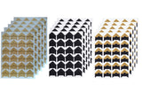 360 Count Self-Adhesive Acid Free Photo Corners for Scrapbooks Memory Books (Gold-Black-Kraft)