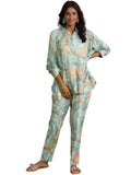Libas Womens Printed Silk Blend Co-Ord Set For Women