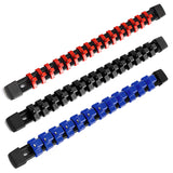 Reniteco Socket Organizer Drive ABS Tools-Socket Holder, Premium Quality 3 Pieces Holders Kit 1/4-Inch x 16 Clips, 3/8-Inch x 15
