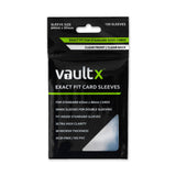 Vault X Black Exact Fit Trading Card Sleeves, Soft, High Clarity, Perfect Fit Inner Sleeves with Black Backs for Competitive Tou