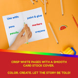 Hygloss Products - Hyg77705 Colorful Blank Books - Books For Journaling, Sketching, Writing & More - Great For Arts & Crafts - 1