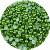 LIMAOLLY 700pcs 8mm Flatback Half Pearls Round Crafts Beads for Jewelry Making DIY Scrapbook Shoes Clothes Cup Nail Art Decorati