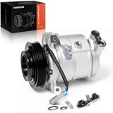 A-Premium A/C Compressor with Clutch - Compatible with Chevrolet Equinox 2010-2011, GMC Terrain 2010-2011 & 2015 (2.4L) with SP1