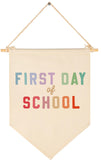 Happy First Day of School Banner for Classroom Teacher Office Supplies-Pennant Sign Wall Decor Gift-First Day of Kindergarten De
