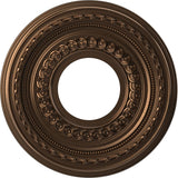 Ekena Millwork CMP10COCAB Cole Thermoformed PVC Ceiling Medallion (Fits Canopies up to 4 1/4), 10OD x 3 1/2ID x 3/4P, Metallic A