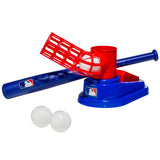 Franklin Sports Kids Baseball Pitching Machine - Pop A Pitch Baseball Batting Machine with Youth Bat + 3 Plastic Baseballs - Boy
