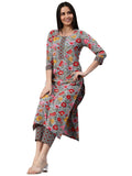 Gosriki Women'S Cotton Blend Straight Printed Kurta With Pant (Cp Green-Nw-Gs_S_Green_Small),Green,,B0BZMHQPWN