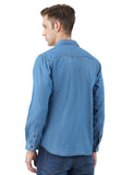 INKD Men's Lightweight Denim Shirt,Denim Divine