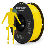 Comgrow TPU Filament 1.75, Flexible 3D Printer Filament, 95A Soft fit Most 3D Printers Dimensional Accuracy +/- 0.02mm TPU Yello
