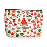 Funny Watermelon Gifts Fruit Lover Gift Makeup Bag Cosmetic Bag Watermelon Party Supplies for Women Teen Girls Sister Best Frien