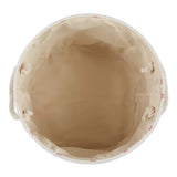 Bone Dry Pet Storage Collection Paw And Bone Print, Rose, Medium Round