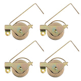 4pcs 1-1/4 Sliding Screen Door Rollers Replacement, Heavy-Duty Steel Ball Bearing Tension Wheels for Smooth Glide Replaces B515,