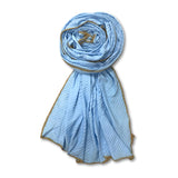 Fahabo Scarf Woman Pleated Viscose Cotton Scarf With Lace Border | Hijab Scarf | Headscarf | Neck Scarf | Stoles | Wraps (2 Lig