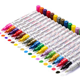 TFIVE Paint Markers Paint Pens, Waterproof Quick Dry and Permanent, Work on Almost Anything, Oil-Based Marker Pen for Rock Paint