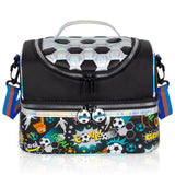 Kids Double Decker Cooler Insulated Lunch Bag, Back to School Large Meal Tote for Boys, Girls, Men, Women, with Adjustable Strap