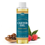 Baar Cold-Pressed Castor Oil, Cold-Processed, Hexane-Free, Palma Christi, for Skin, Hair, Massage & Castor Oil Packs, BPA-Free B