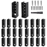 AXWHYS Concealed Joist Hangers, 24 Pcs of 2x6 Outdoor Trim Concealed Flanges, Q235B Steel Powder Coated Concealed Mount Joist Ha
