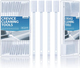 Lumkew 40Pcs Disposable Crevice Cleaning Brushes for Small Spaces, Detail Gaps Scrub Cleaner Brush Set for Toilet Bowl Corner, H
