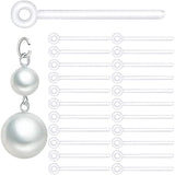 60pcs Safety Non-Allergenic Plastic Earring Posts Ear Wire Anti Allergy Posts Earring Findings DIY Jewelry Making for Sensitive