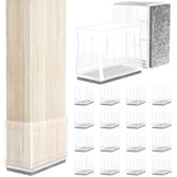 0.75 x 1.5 Rectangle Chair Leg Protectors for Hardwood Floors.