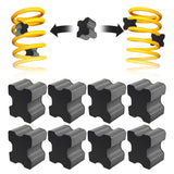 8PCS Rubber Coil Spring Spacers,Heavy Duty Front Coil Spring Booster Kit for 1 to 1.5 Coil Spring Lift,Universal Rubber Lift Blo