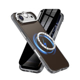 QXC YABUDA 3-in-1 for iPhone 17 Air Case with Privacy Screen Protectors & Individual Camera Lens Protector [Compatible with MagS