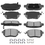 AUTOMUTO 8PCS Front & Rear Ceramic Disc Brake Pads Set D969 D905 For Infiniti FX35 FX45 For Nissan Altima Maxima Murano