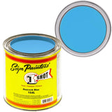1 Shot Lettering Enamel Paint, Professional Pinstriping and Lettering Paint 8 OUNCE CAN- 1/2 PINT 154L/8Z (154L- Peacock Blue)