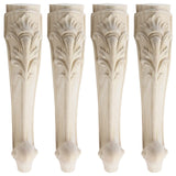 T Tulead 300mm/11.8 Height Wooden Furniture Legs Unfinished Sofa Feet Replacement Decorative Cabinet Feet Couch Wardrobe Legs Pa