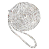 New England Rope 5/8 X 15' Nylon 3 Strand Dock Line White