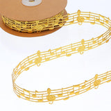20 Yards Music Note Ribbon Decorations Craft Ribbons Hollow Notation Grosgrain Engraved Clothing Trim Accessories for Gift Wrapp