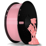 Miailuy Silk Filament PLA 1.75mm Silk 3D Printer Filament, Silk Pink 1kg Spool (2.2lbs), Dimensional Accuracy +/- 0.02 mm, Fit M