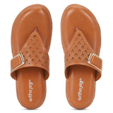 Ortho Joy Doctor Fancy Slipper For Women || Orthopedic Women'S Fancy Slipper/Sandal For Women,Tan,6,B0CQJPNGJJ