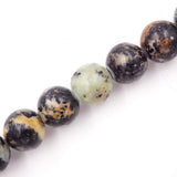 Malahill semiprecious Stone Beads for Jewelry Making, Sold per Bag 5 Strands Inside, Black Turquoise 6mm