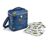 Fit & Fresh Dinosaur Insulated Lunch Box, BPAFree, Leakproof, Water Resistant, Large Capacity, Thermal Insulation, Reusable Sna