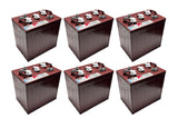 6 X TROJAN T-105 PLUS 6V 225 Ah. DEEP CYCLE FLOODED