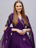 Anni Designer Women'S Rayon Blend Anarkali Printed Kurta With Pant & Dupatta (Berlin Begani-Nb_S_Begani_Small),Begani,S,,,