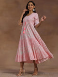 Libas Women'S Cotton A-Line Midi Dress (29162_Pink Pink Xl