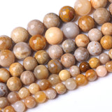 60PCS 6MM Natural Coral Jade Stone Beads Energy Healing Beads for DIY Jewelry Bracelet Necklace Making for Jewelry Making15Inch