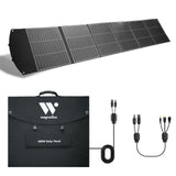 wagnation 400 Watt Portable Solar Panel, 40V Foldable Solar Panel Charger with Kickstands, MC4 Output for Power Station/Solar Ge