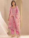 Libas Women'S Silk Blend Kurta Sets (99475 Pink 2Xl