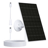 Zivif 7W Solar Panel for Security Camera, 5V USB C Solar Panel Charger Compatible with Rechargeable Battery Powered Cam, IP65 Wa