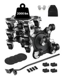 VEVOR Furniture Dolly, Maximum Load 1200 lbs, Heavy Duty Furniture Movers with 5 360 Rotation Wheels, Carbon Steel Panel, Furnit