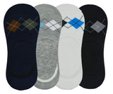 Smart Villa Traders Lycra Cotton Low Cut Loafer Multicolor Socks For Men|NoShow|Anti Slip Silicon Grip(Pack Of 4)