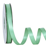 Ribest Sage Green Double Faced Satin Ribbon, 3/8 Inch Continuous 50 Yard Fabric Ribbon for Crafts Gift Wrapping Hair Bows Weddin