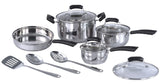 11Pc Stainless Steel Cookware Set