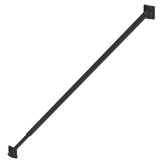 Black Steel Adjustable Gate Brace Kit For Vinyl and Wood | Includes Fasteners | NW6132-BK